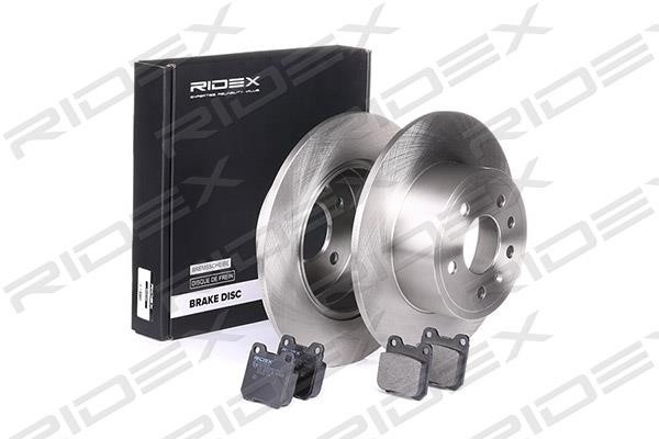 Ridex 3405B0107 Brake discs with pads rear non-ventilated, set 3405B0107: Buy near me in Poland at 2407.PL - Good price!