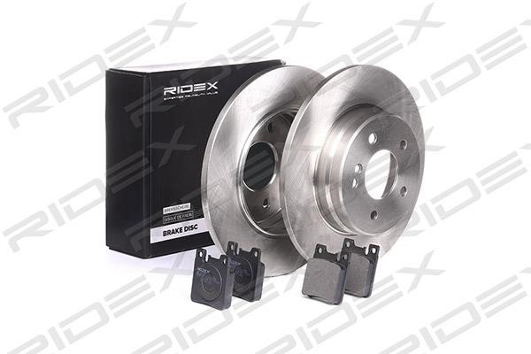 Ridex 3405B0210 Brake discs with pads rear non-ventilated, set 3405B0210: Buy near me in Poland at 2407.PL - Good price!