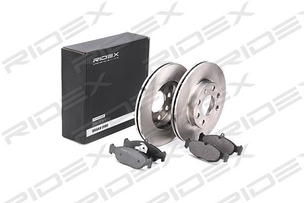 Ridex 3405B0172 Front ventilated brake discs with pads, set 3405B0172: Buy near me in Poland at 2407.PL - Good price!