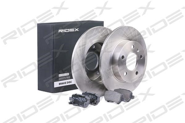 Ridex 3405B0005 Brake discs with pads rear non-ventilated, set 3405B0005: Buy near me in Poland at 2407.PL - Good price!