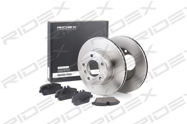 Ridex 3405B0218 Front ventilated brake discs with pads, set 3405B0218: Buy near me in Poland at 2407.PL - Good price!