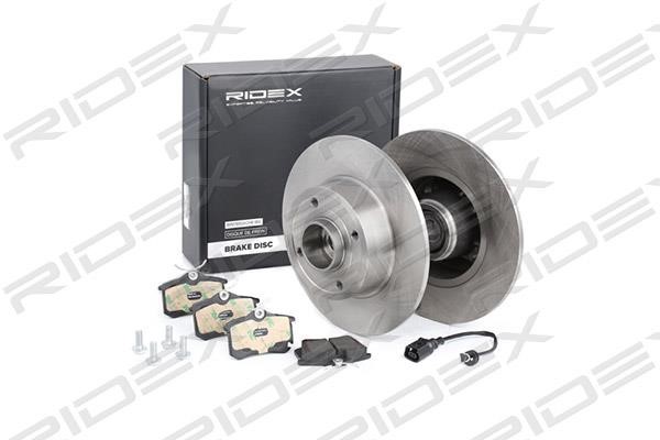 Ridex 3405B0198 Brake discs with pads rear non-ventilated, set 3405B0198: Buy near me in Poland at 2407.PL - Good price!