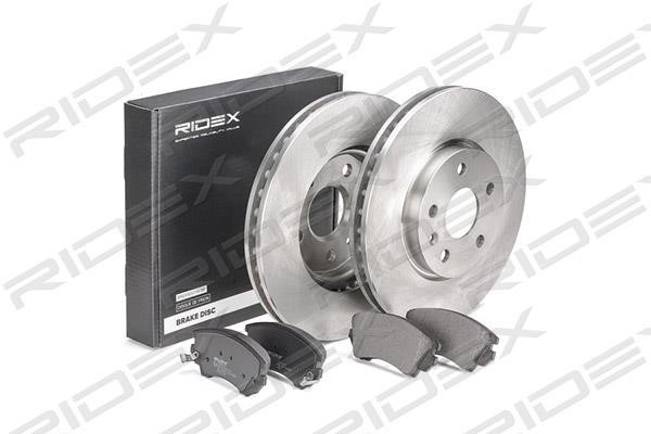 Ridex 3405B0284 Front ventilated brake discs with pads, set 3405B0284: Buy near me in Poland at 2407.PL - Good price!