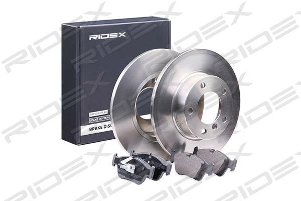 Ridex 3405B0185 Brake discs with pads front non-ventilated, set 3405B0185: Buy near me in Poland at 2407.PL - Good price!