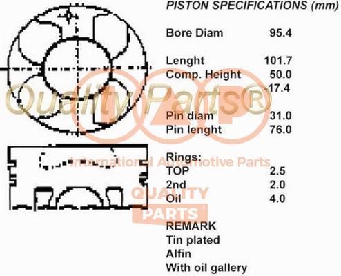 IAP 100-09018 Piston 10009018: Buy near me in Poland at 2407.PL - Good price!