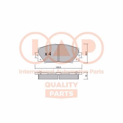 IAP 704-17007P Brake Pad Set, disc brake 70417007P: Buy near me in Poland at 2407.PL - Good price!