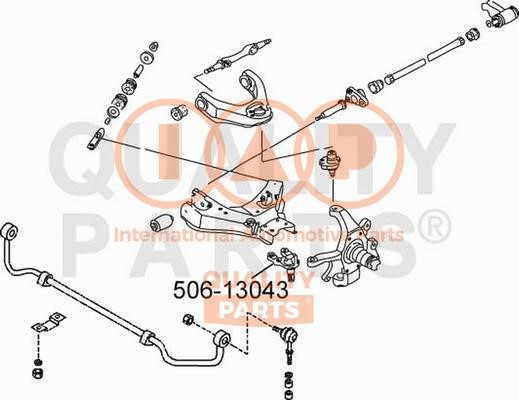 IAP 506-13043 Ball joint 50613043: Buy near me in Poland at 2407.PL - Good price!