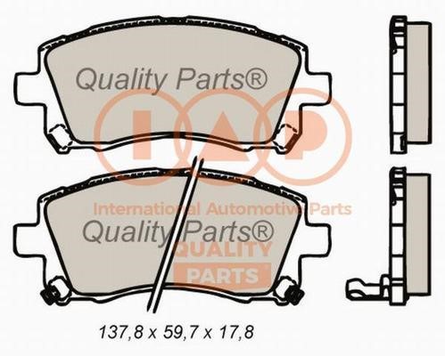 IAP 704-15050X Brake Pad Set, disc brake 70415050X: Buy near me in Poland at 2407.PL - Good price!