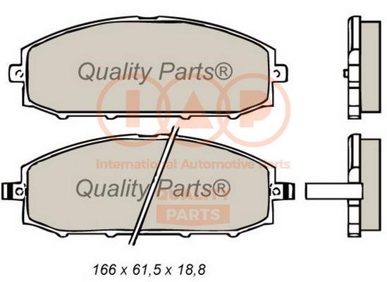IAP 704-13031 Brake Pad Set, disc brake 70413031: Buy near me in Poland at 2407.PL - Good price!