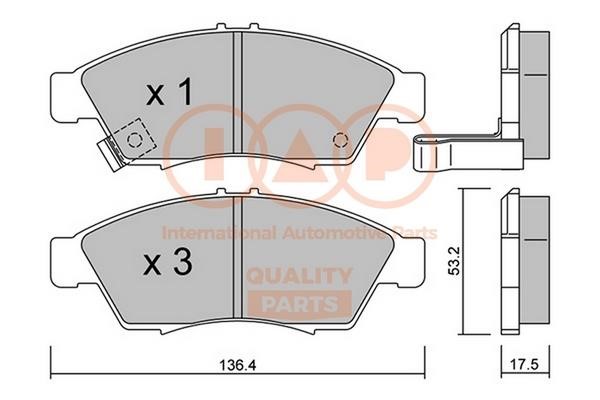 IAP 704-16086P Brake Pad Set, disc brake 70416086P: Buy near me in Poland at 2407.PL - Good price!