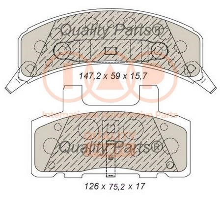 IAP 704-01021 Тормозные колодки дисковые, комплект 70401021: Купить в Польше - Отличная цена на 2407.PL!