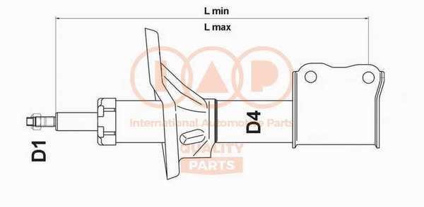 IAP 504-17091 Амортизатор подвески передний правый газомасляный 50417091: Отличная цена - Купить в Польше на 2407.PL!