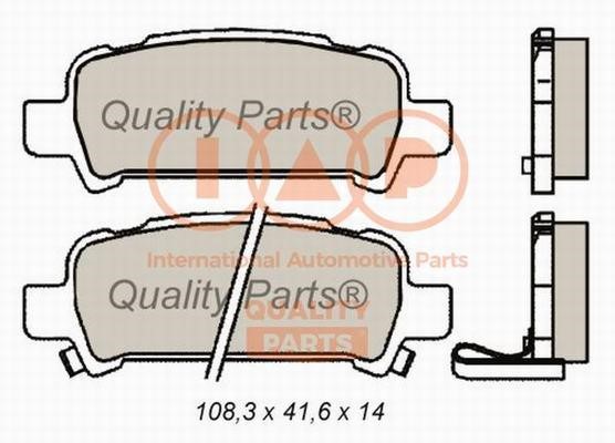 IAP 704-15051X Brake Pad Set, disc brake 70415051X: Buy near me in Poland at 2407.PL - Good price!