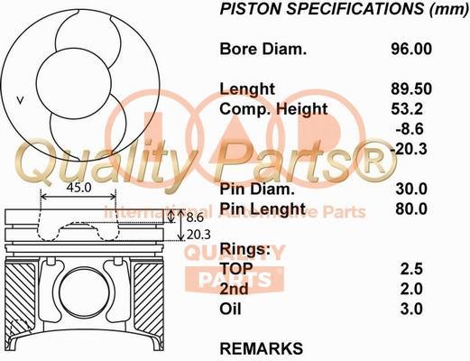 IAP 100-13063 Piston 10013063: Buy near me in Poland at 2407.PL - Good price!