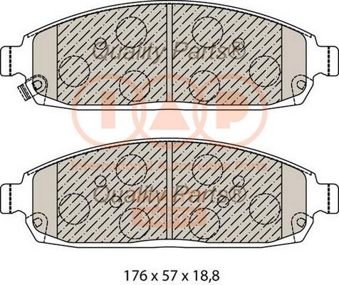 IAP 704-10049 Тормозные колодки дисковые, комплект 70410049: Отличная цена - Купить в Польше на 2407.PL!