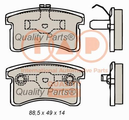 IAP 704-03061 Brake Pad Set, disc brake 70403061: Buy near me in Poland at 2407.PL - Good price!