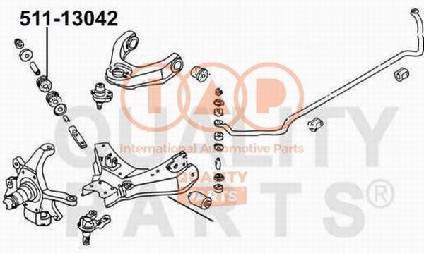 IAP 511-13042 Control Arm-/Trailing Arm Bush 51113042: Buy near me at 2407.PL in Poland at an Affordable price!