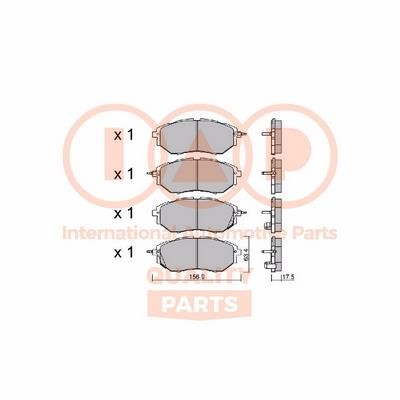 IAP 704-15035P Brake Pad Set, disc brake 70415035P: Buy near me in Poland at 2407.PL - Good price!