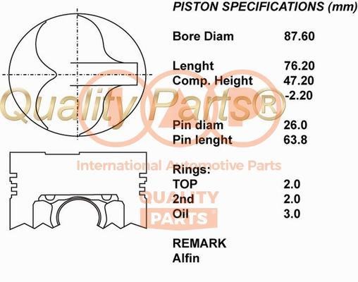 IAP 100-13056 Piston 10013056: Buy near me in Poland at 2407.PL - Good price!