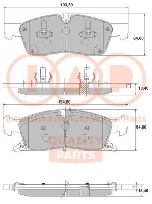 IAP 704-10051 Brake Pad Set, disc brake 70410051: Buy near me in Poland at 2407.PL - Good price!