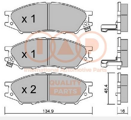 IAP 704-13087 Brake Pad Set, disc brake 70413087: Buy near me in Poland at 2407.PL - Good price!