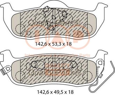 IAP 704-10050 Тормозные колодки дисковые, комплект 70410050: Отличная цена - Купить в Польше на 2407.PL!