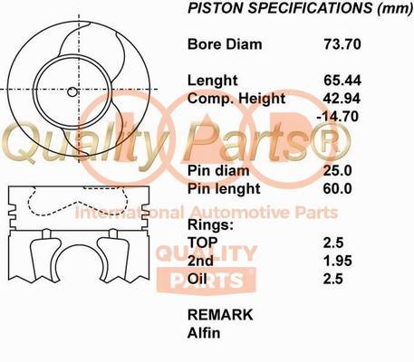 IAP 100-17006 Piston 10017006: Buy near me in Poland at 2407.PL - Good price!