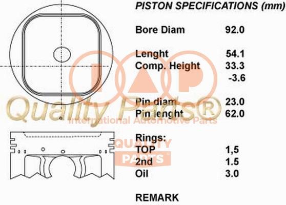IAP 101-15052 Piston 10115052: Buy near me at 2407.PL in Poland at an Affordable price!