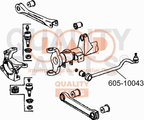 IAP 605-10043 Поперечная рулевая тяга 60510043: Отличная цена - Купить в Польше на 2407.PL!