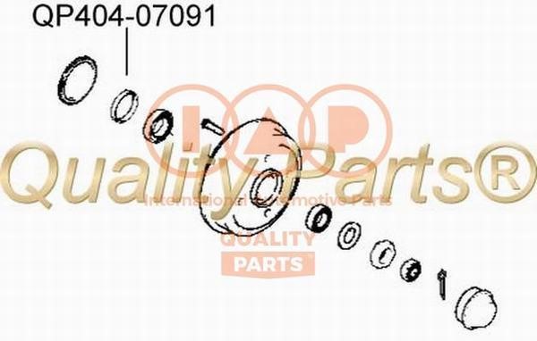 IAP 404-07091 Уплотняющее кольцо, ступица колеса 40407091: Отличная цена - Купить в Польше на 2407.PL!