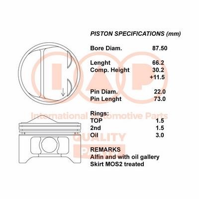 IAP 100-02010 Piston 10002010: Buy near me in Poland at 2407.PL - Good price!