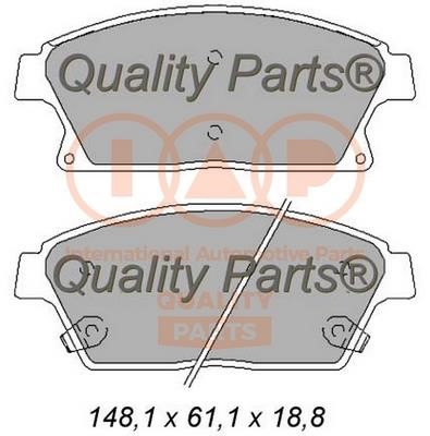 IAP 704-20101 Brake Pad Set, disc brake 70420101: Buy near me in Poland at 2407.PL - Good price!