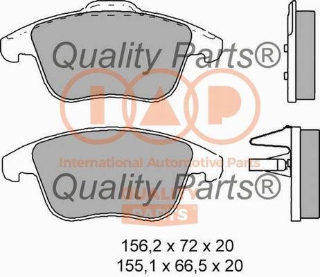 IAP 704-14072X Brake Pad Set, disc brake 70414072X: Buy near me in Poland at 2407.PL - Good price!
