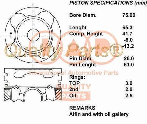 IAP 100-11150 Piston 10011150: Buy near me at 2407.PL in Poland at an Affordable price!