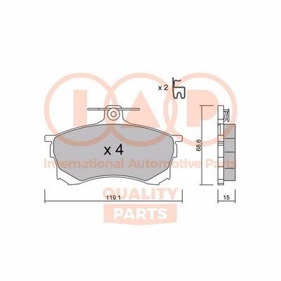 IAP 704-12080P Brake Pad Set, disc brake 70412080P: Buy near me in Poland at 2407.PL - Good price!