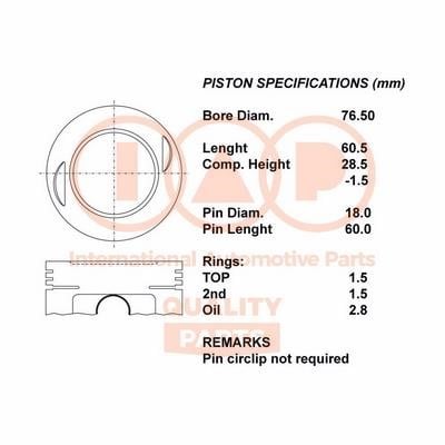 IAP 101-03041 Piston 10103041: Buy near me at 2407.PL in Poland at an Affordable price!