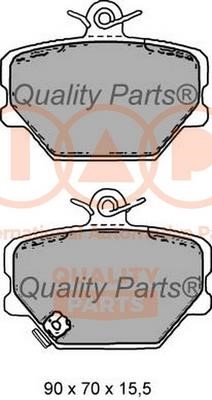 IAP 704-00100 Brake Pad Set, disc brake 70400100: Buy near me in Poland at 2407.PL - Good price!