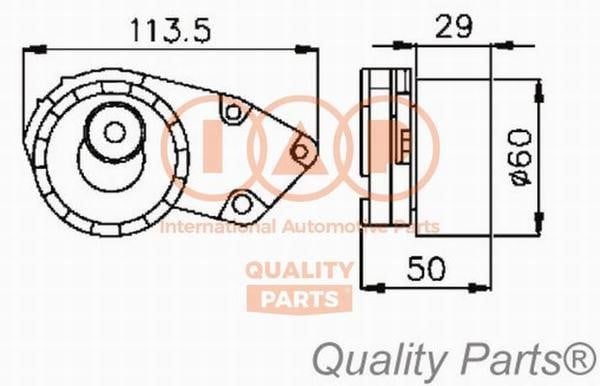 IAP 127-20030 Tensioner pulley, timing belt 12720030: Buy near me in Poland at 2407.PL - Good price!