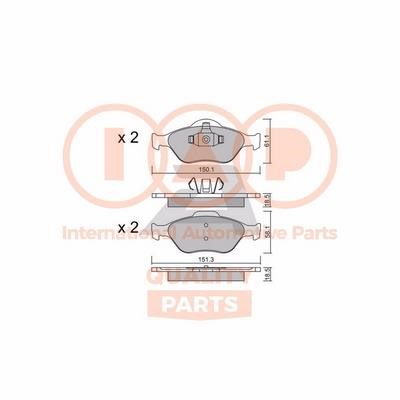 IAP 704-11028P Brake Pad Set, disc brake 70411028P: Buy near me in Poland at 2407.PL - Good price!