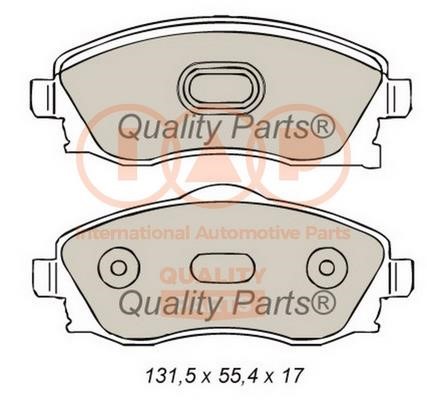 IAP 704-09133 Brake Pad Set, disc brake 70409133: Buy near me in Poland at 2407.PL - Good price!