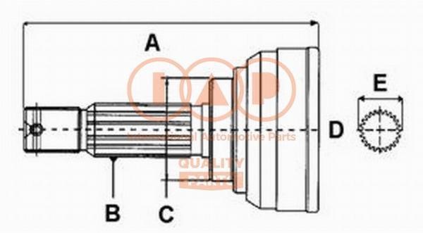 IAP 406-20051 Joint kit, drive shaft 40620051: Buy near me in Poland at 2407.PL - Good price!