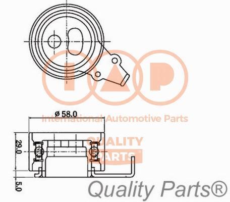 IAP 127-19011 Tensioner pulley, timing belt 12719011: Buy near me in Poland at 2407.PL - Good price!