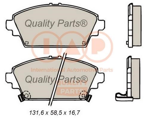 IAP 704-13086 Brake Pad Set, disc brake 70413086: Buy near me in Poland at 2407.PL - Good price!