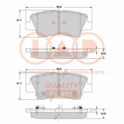 IAP 704-07120X Brake Pad Set, disc brake 70407120X: Buy near me in Poland at 2407.PL - Good price!