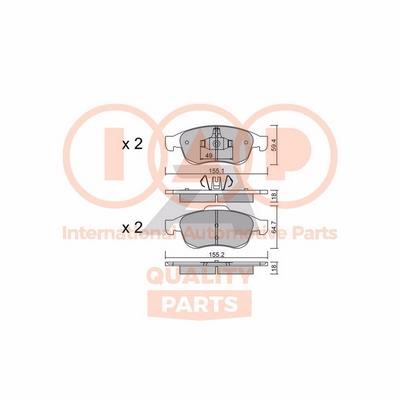 IAP 704-29010P Brake Pad Set, disc brake 70429010P: Buy near me in Poland at 2407.PL - Good price!