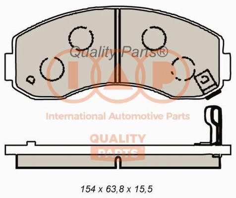 IAP 704-21081X Brake Pad Set, disc brake 70421081X: Buy near me in Poland at 2407.PL - Good price!