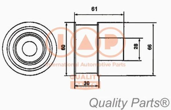IAP 127-13086 Tensioner pulley, timing belt 12713086: Buy near me in Poland at 2407.PL - Good price!