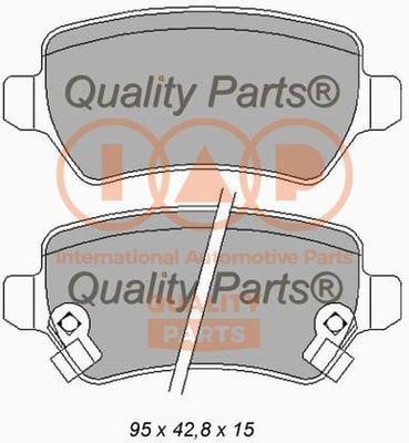 IAP 704-21121X Brake Pad Set, disc brake 70421121X: Buy near me in Poland at 2407.PL - Good price!