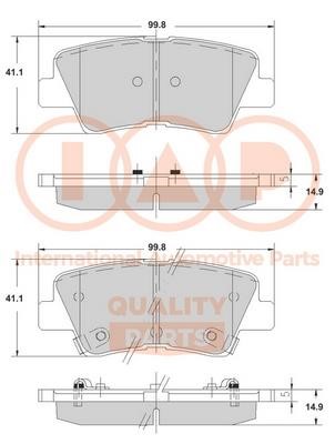 IAP 704-07005 Brake Pad Set, disc brake 70407005: Buy near me in Poland at 2407.PL - Good price!