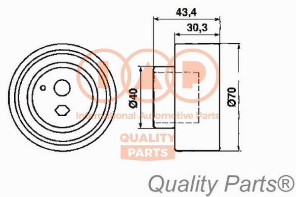 IAP 127-13083 Tensioner pulley, timing belt 12713083: Buy near me in Poland at 2407.PL - Good price!
